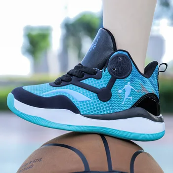 Обувки за момчета, Маратонки, Новост 2023 г., детски баскетболни обувки, дишаща Мрежа баскетболни обувки, градинска устойчива на плъзгане баскетболни обувки
