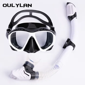 Очила Oulylan, Професионална маска за гмуркане с шнорхел, комплект за гмуркане, лека дихателна тръба, маската за гмуркане