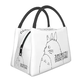 Пакети за обяд с логото на Totoro Studio Ghibli с изолация за повторна употреба в аниме Хаяо Миядзаки, термос за обяд, Плажен Къмпинг, за Пътуване