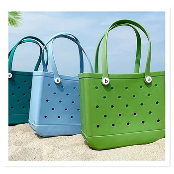 Плажната чанта за леене под налягане на EVA EVA Basket Чанта с дупки Популярната плажна преносима плажната кошница на Едро и на място в Европа и Америка