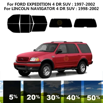 Предварително Нарязани на нанокерамическая Автомобили UV Фолио За Оцветяването на Прозорци За Suv FORD EXPEDITION 4 DR 1997-2002