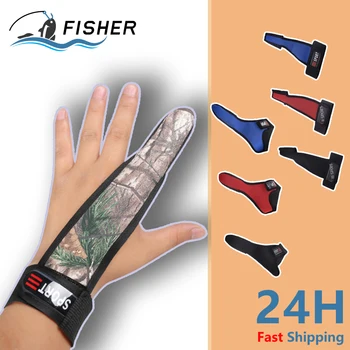 Предпазни ръкавици за риболов с няколко шарени, мини ръкавици за риболов с един пръст, дишащи ръкавици за риболов с еластична лента