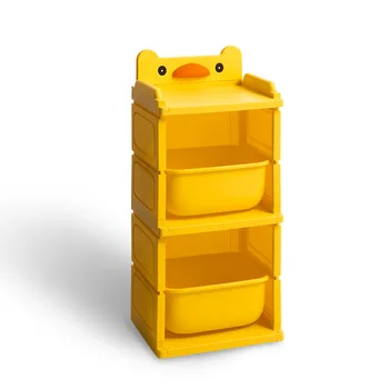 Прибиращ се Пластмасов шкаф за съхранение на детски играчки, Шкаф за съхранение на Детска патица