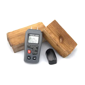 Професионално Цифрово Измерване на Влажността на Дървесината Игла Измерване на Влажност на Дървесина EMT01 0 ~ 99.9% Влагомер за Дървесина Преносим Инструмент LCD Дисплей