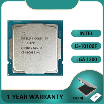 Процесор Intel Core i3-10100F 8 потоци, L2 = 1 Mb, L3 = 6 Mb, 65 W, LGA 1200, i3 10100F, 3,6 Ghz, 4 ядра,