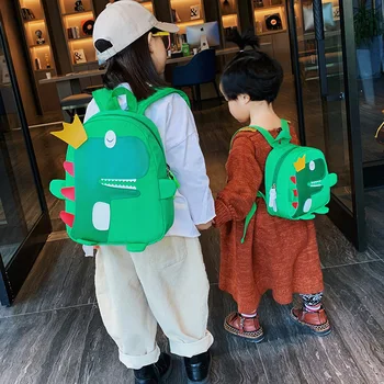 Раници, с детски чанти във формата на динозавър, доста практически, творчески, удобни, висококачествени, прост, модерен, износоустойчивост