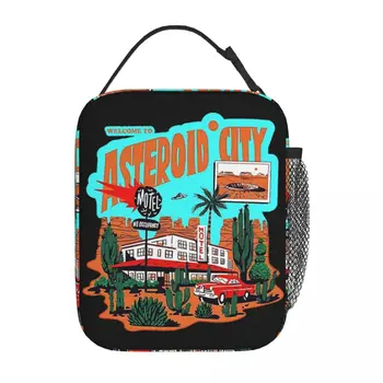 Ретро Един Астероид City Cool Space Аксесоари Изолирано чанта За обяд, Кутия за хранене, Преносими Ежедневни Термоохладитель, Обяд-бокс