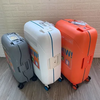 Ръчен куфар 20 инча, лек багаж, Женствена чанта за ръчен багаж, Въртящи се колела, 28-инчов мъжки калъф за колички от полипропилен