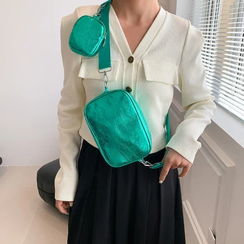 Светла и Очарователна модерна Персонални Малка подвесная чанта през рамо с модерен текстура, Дамска чанта на рамото, малка Преносима