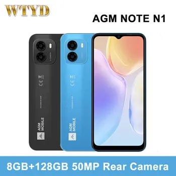 Смартфон AGM NOTE N1 4900 mah 50 Mp Камера за задно виждане 6,52 инча Android 13 Unisoc T606 Восьмиядерный мобилен телефон с две SIM карти OTG 4G