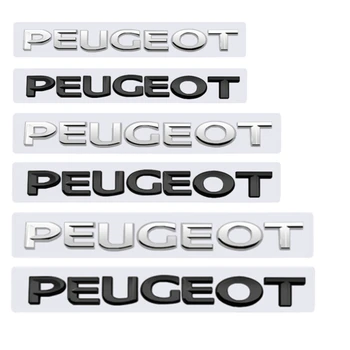 Стикер с емблемата на колата ABS на заден багажник за Peugeot 308 408 2008 206 208 307 3008 406 407 207 4007 4008 301 5008 Аксесоари с главни букви