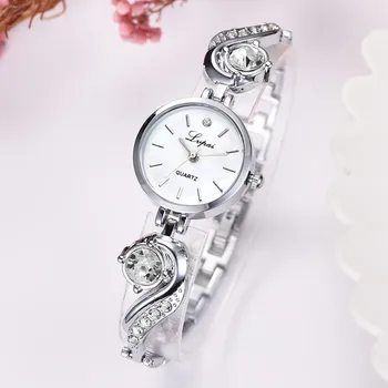 Стилни и минималистичные кварцов часовник с бриллиантовым циферблат За жени, Изчистен и модерен дизайн, Водоустойчиви Аналогов часовник Reloj Mujer