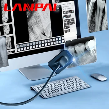 Стоматологичен Рентгенов сензор Lanpai Радиовизиограф RVG Intraoral Преносима Цифрова система Rx за стоматология с 13 езика