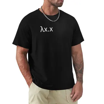 Тениска с логото на Lambda, тениска за момчета, мъжки дрехи, фланелка с къс ръкав за мъже