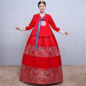 Традиционната корейска сватбена рокля, женски корейска рокля, рокля за възрастни, подобряване на корейското придворное рокля, националното танцово рокля, на корейското