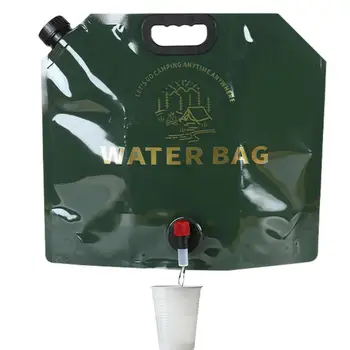 Туризъм преносима чанта за вода 9л, чанта за носене на вода, компактни, за да проверите за съхранение на вода за пътуване, туризъм, къмпинг, скално катерене
