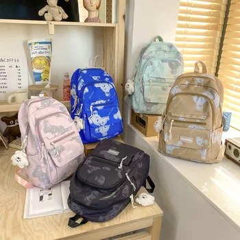 Училищна чанта за студенти, лесна чанта за почивка с голям капацитет, раница за ученици от прогимназия, чанта за компютър и за студенти