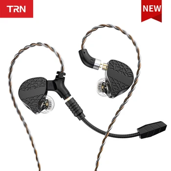 Ушите TRN Mars Hifi, Тройна хибрид 1DD + 1BA + 1Vibration Driver, кабелни слушалки за DJ-монитори