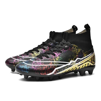 Футболни обувки и обувки Messi на Едро Chuteira Society Здрава, Удобна е качествена футболна обувки за по-лесно футзала на открито