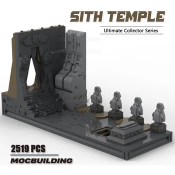 Храмът на Ситите MOC, строителни блокове, Киносценарий, Технология, архитектура, Тухли, модел, колекция, Играчки, подаръци