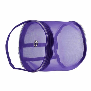 Чанта за съхранение на вълнена прежда за плетене на една кука Чанта за съхранение на етажа на найлонови дръжки (лилава)
