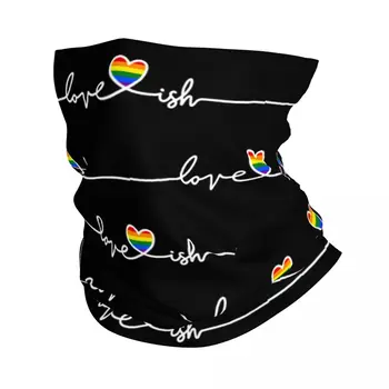 Шарена кърпа Rainbow Heartbeat за ЛГБТ, топло на врата, Мъжки Дамски Зимни Ски тръба, Шал, Гамаши, Гей-Гордост, Лесбийка маска за лице
