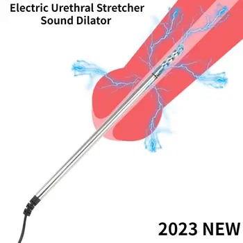 Электрошоковая пръчка за стимулиране на уретрата, на Носилка, за да уретрата с химикалка глава, Катетър-удължител, Инструмент на мъжката Мастурбация, Секс-играчки за възрастни