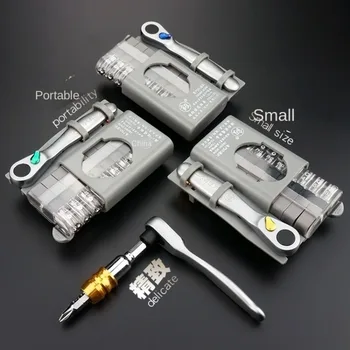 Японската Отвертка с механизма на палеца във фукуока, комбиниран набор от гаечных ключове, Вносни двустранни Преносими немски малки инструменти за ремонт