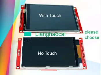 безплатна доставка Нов 3.2-инчов 320*240 SPI Сериен TFT LCD модул Екран със Сензорен панел IC Водача ILI9341 за envio безплатно