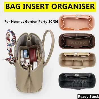 【Мека и лесна】Поставяне-Органайзер за дамска чанта Hermes Garden Party 30 36 Разделител Органайзер Шейпър Защитно Клон Вътрешна подплата