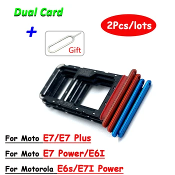 2 бр./лот Притежателя на Тавата за SIM-карти За Motorola Moto E7 Power E7i Power E7 Plus E6i E6S Притежателя на Слота За Тавата за SIM-карти + Инструменти за ремонт