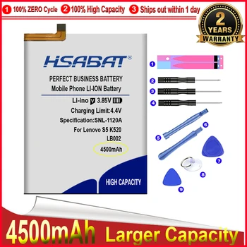 HSABAT 0 Цикъл 4500 mah LB002 Батерия за Lenovo S5 K520 K520T висок Клас Преносим мобилен Батерията на телефона
