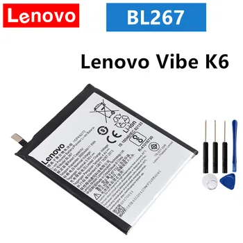 Lenovo Оригинална Батерия BL267 Батерия BL 267 За Lenovo Vibe K6 K33A48 3000 mah Акумулаторна Батерия за мобилен телефон + Безплатни инструменти